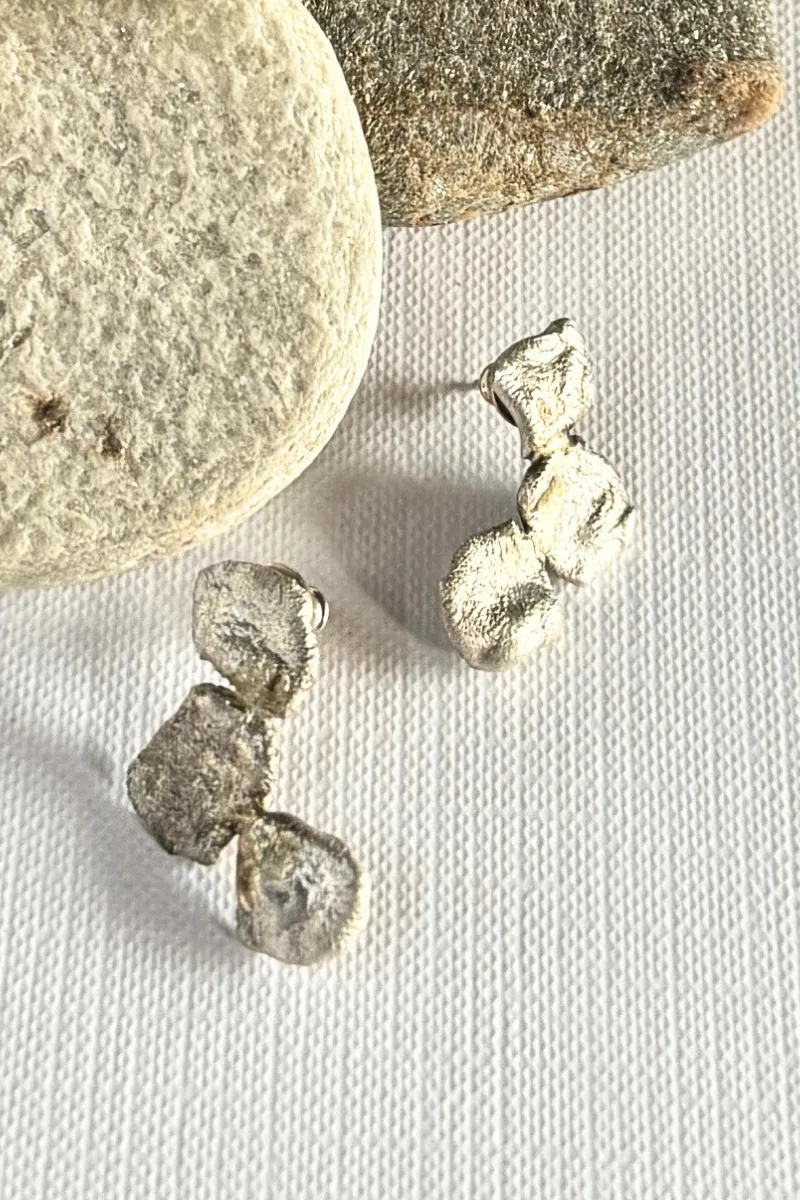 3 Stud Layer Earring