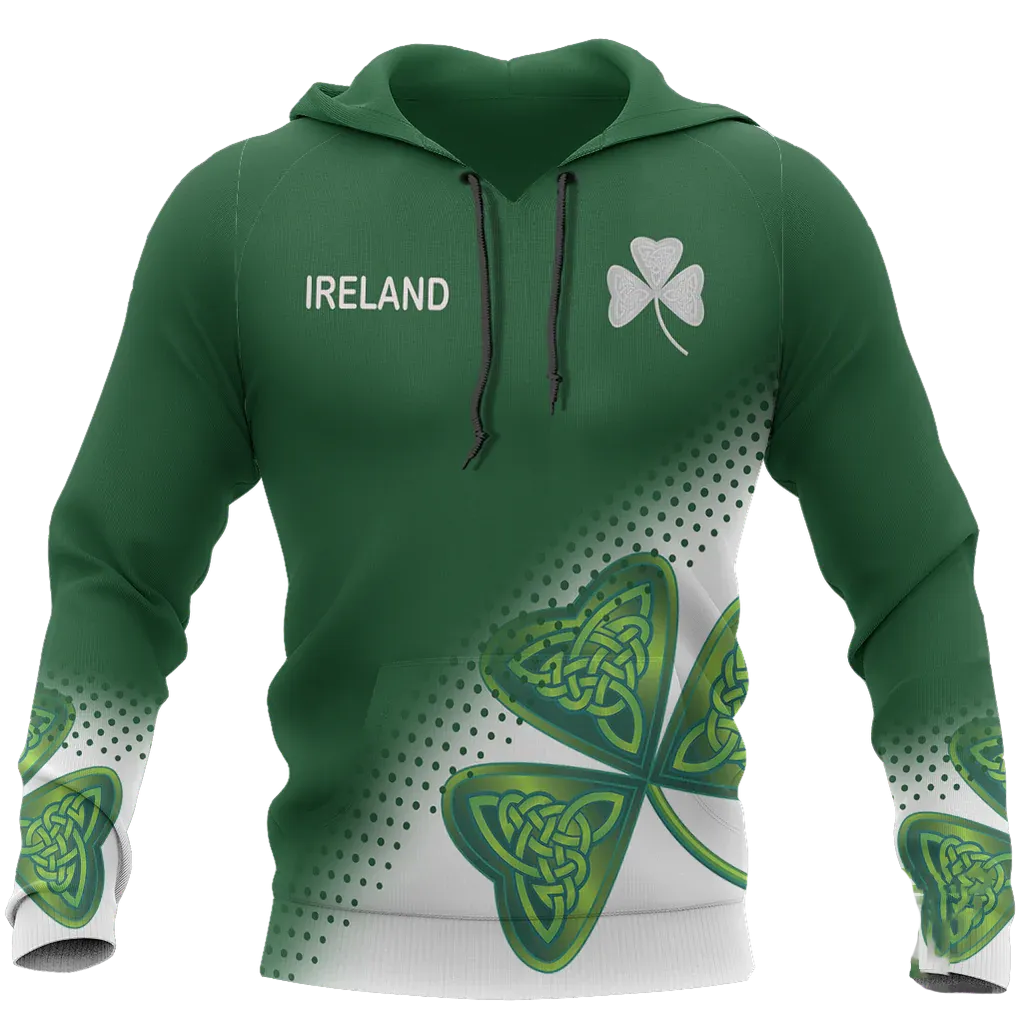 3D Shamrock Irish Ireland All Over Printed Shirt, Gift for Man Women, St Patrick's Day Shirt