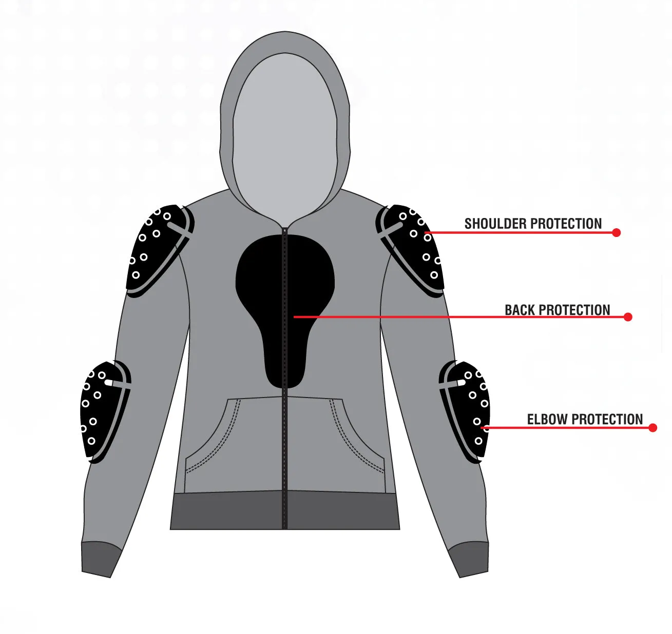 Abrasion Resistant Kevlar lined Armored Hoodie