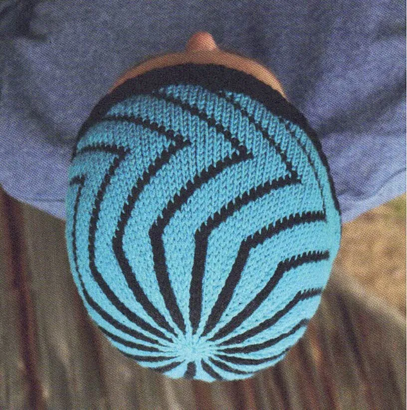 Accessories - Debra Kinsey Leaflet Pivot Colourwork Beanie