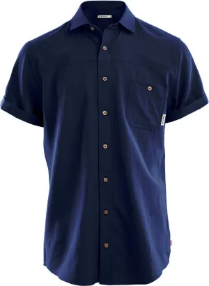 Aclima LeisureWool Short Sleeve Shirt Man Navy Blazer | Buy Aclima LeisureWool Short Sleeve Shirt Man Navy Blazer here | Outnorth