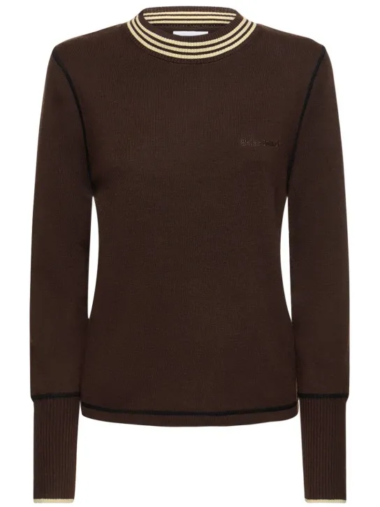 adidas Originals   Wales Bonner wool blend knit top 