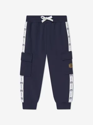 Aigner Boys Logo Joggers in Navy