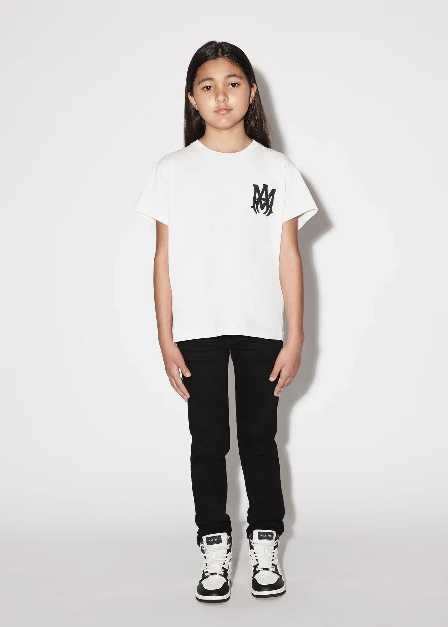 Amiri Kid Logo T-Shirt in White