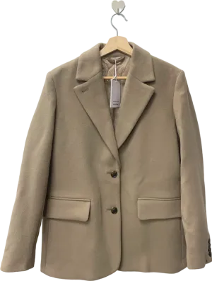 & Other Stories Beige Wool Blend Blazer EUR 36 UK 8