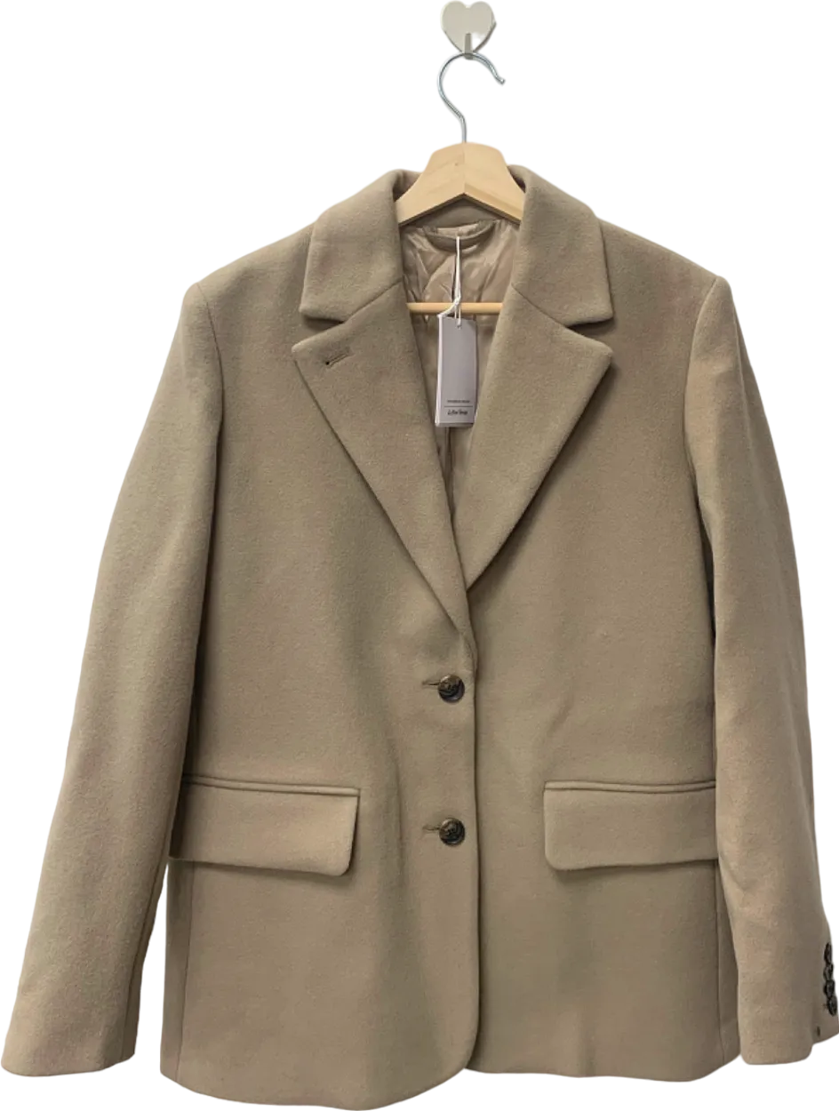 & Other Stories Beige Wool Blend Blazer EUR 36 UK 8