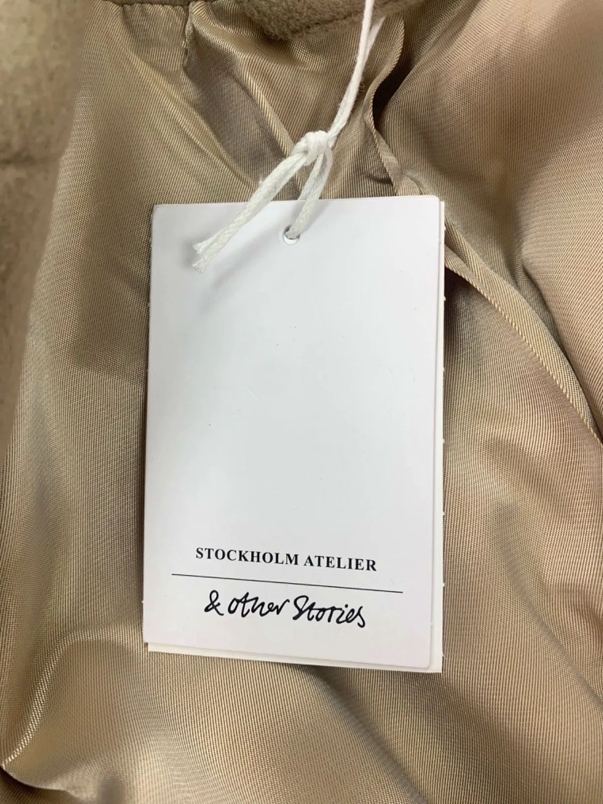 & Other Stories Beige Wool Blend Blazer EUR 36 UK 8
