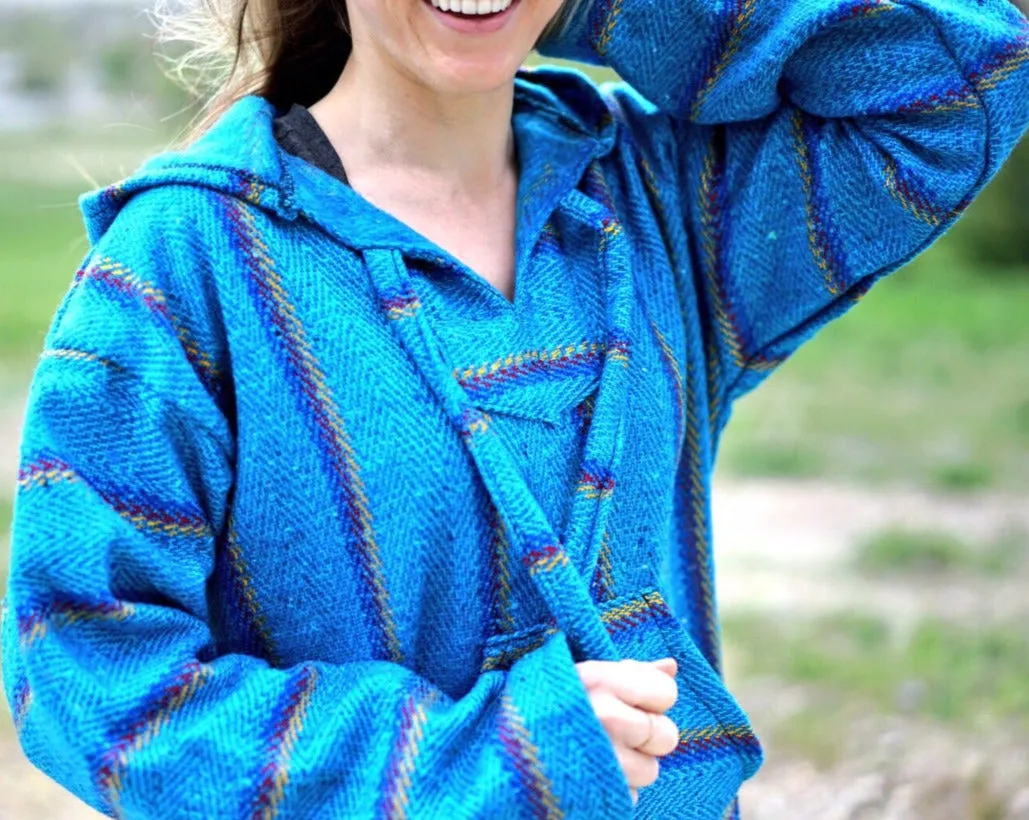 Azul Mexican Drug Rug Baja Hoodie