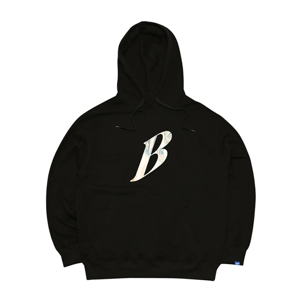 B LOGO HOODIE BLACK