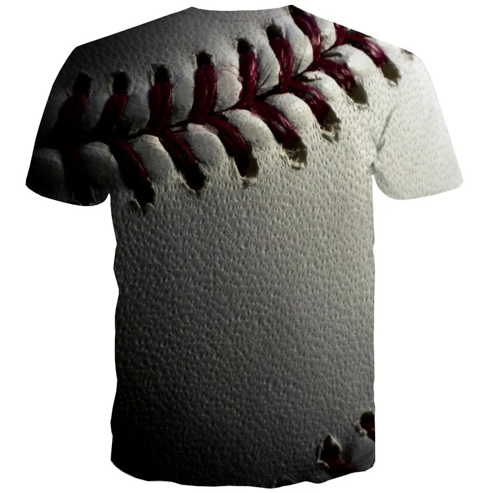 Baseball T shirts Men Stadium Tshirt Anime Game Tshirts Cool White Tshirt Printed