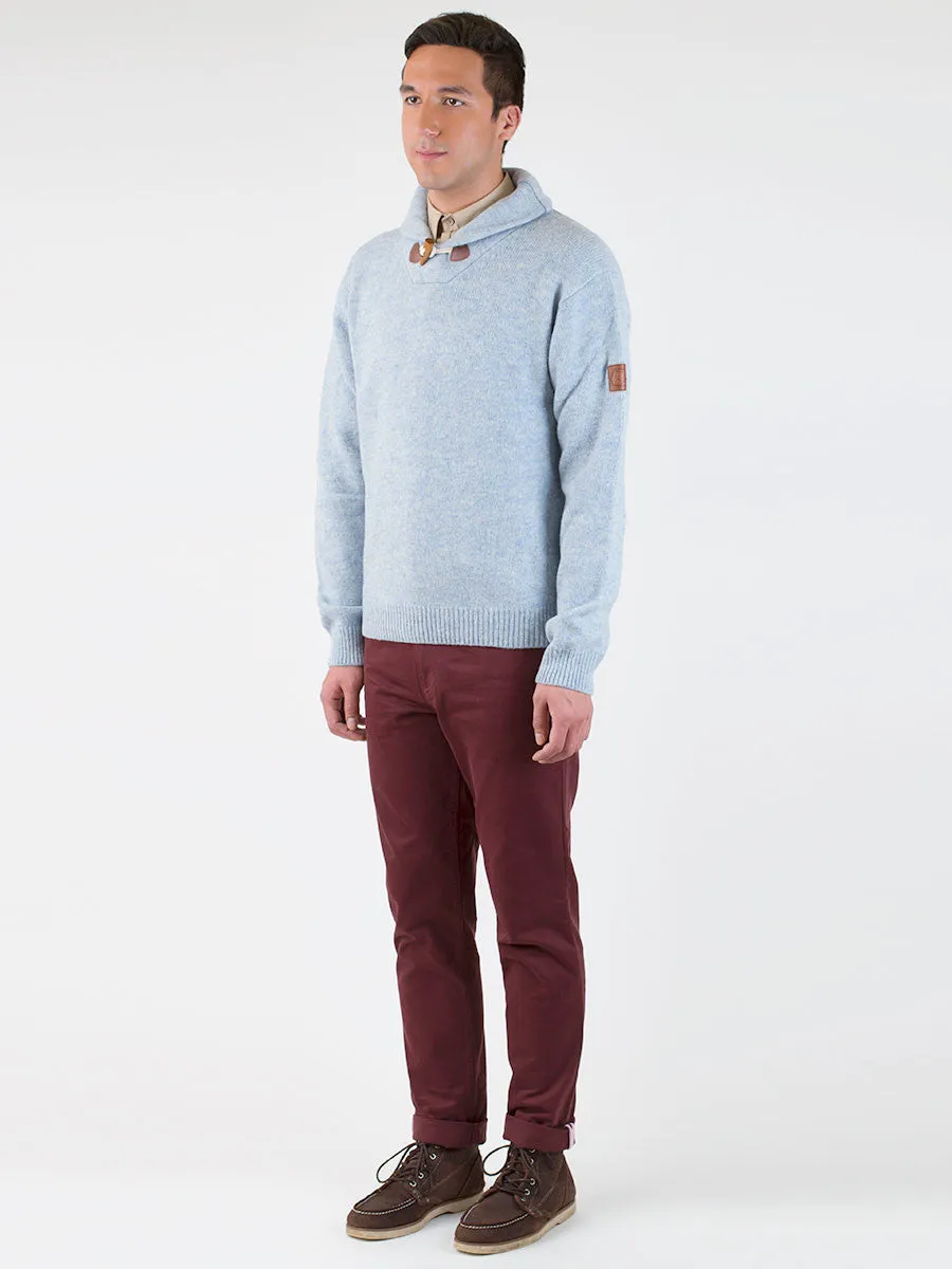 Bayfield Knitted Shawl Collar Jumper