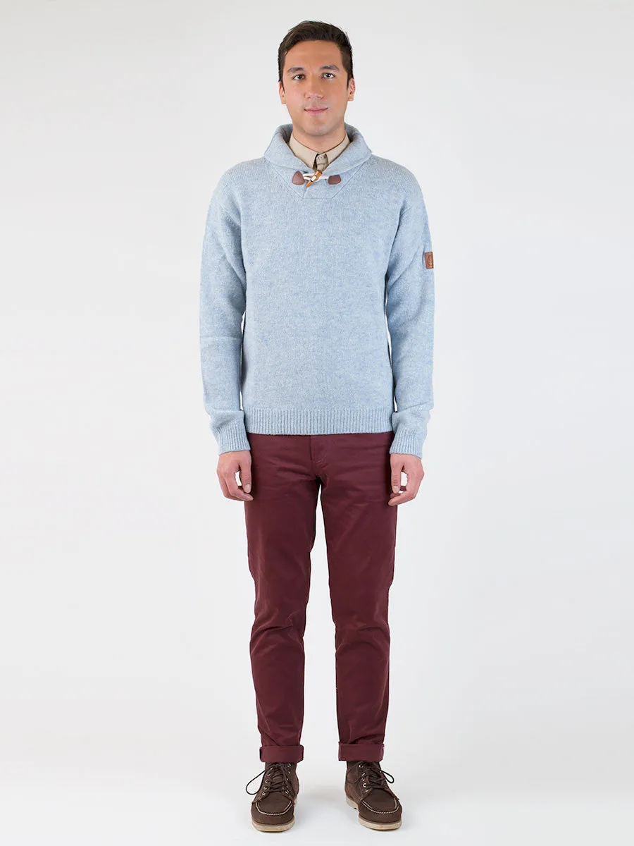 Bayfield Knitted Shawl Collar Jumper