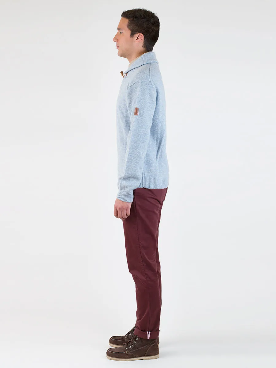 Bayfield Knitted Shawl Collar Jumper