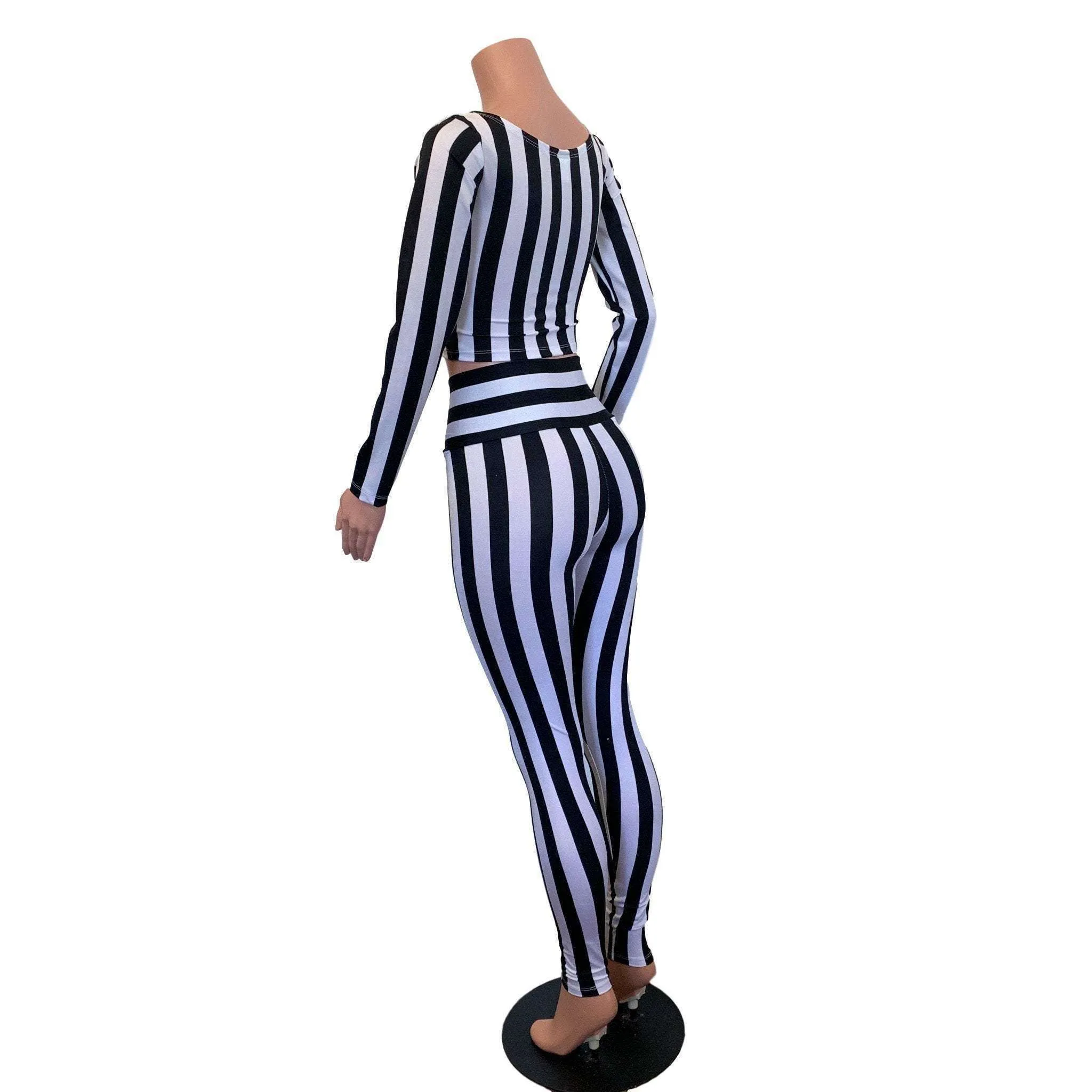 Beetlejuice Costume - Black & White Stripe Outfit