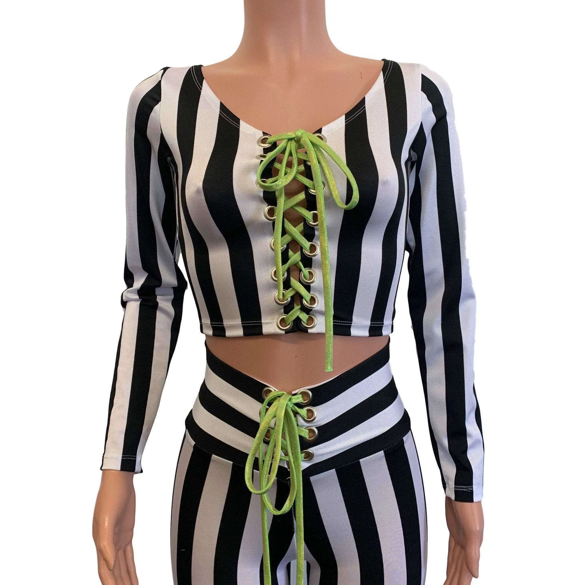 Beetlejuice Costume - Black & White Stripe Outfit