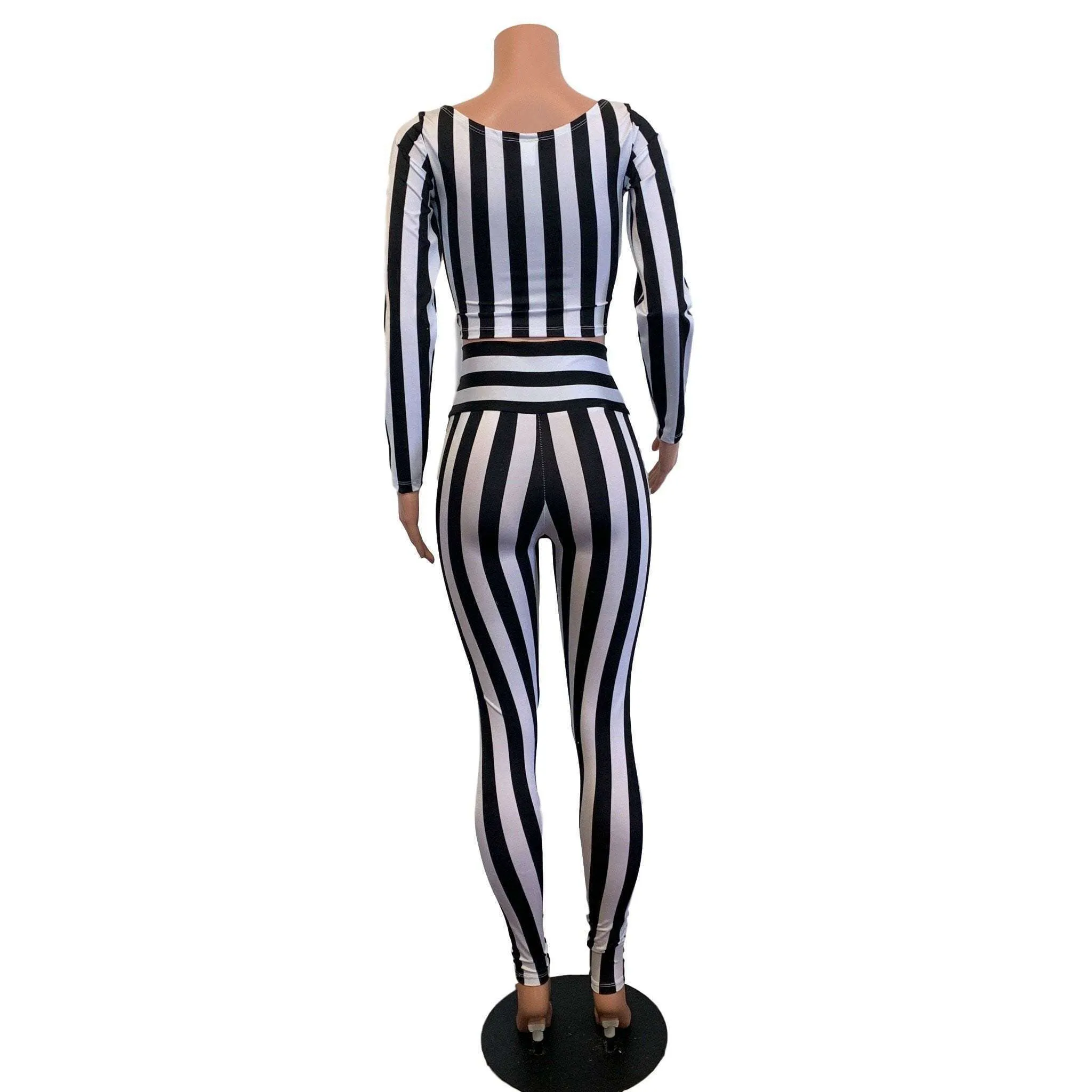 Beetlejuice Costume - Black & White Stripe Outfit