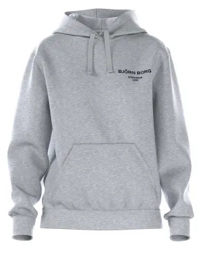 Björn Borg Women&#x27;s Borg Essential Hoodie Light Grey Melange | Buy Björn Borg Women&#x27;s Borg Essential Hoodie Light Grey Melange here | Outnorth