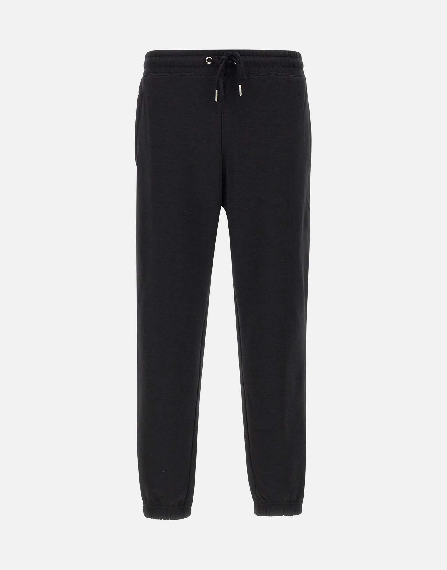 Black Cotton Jogger with Zipped Pockets