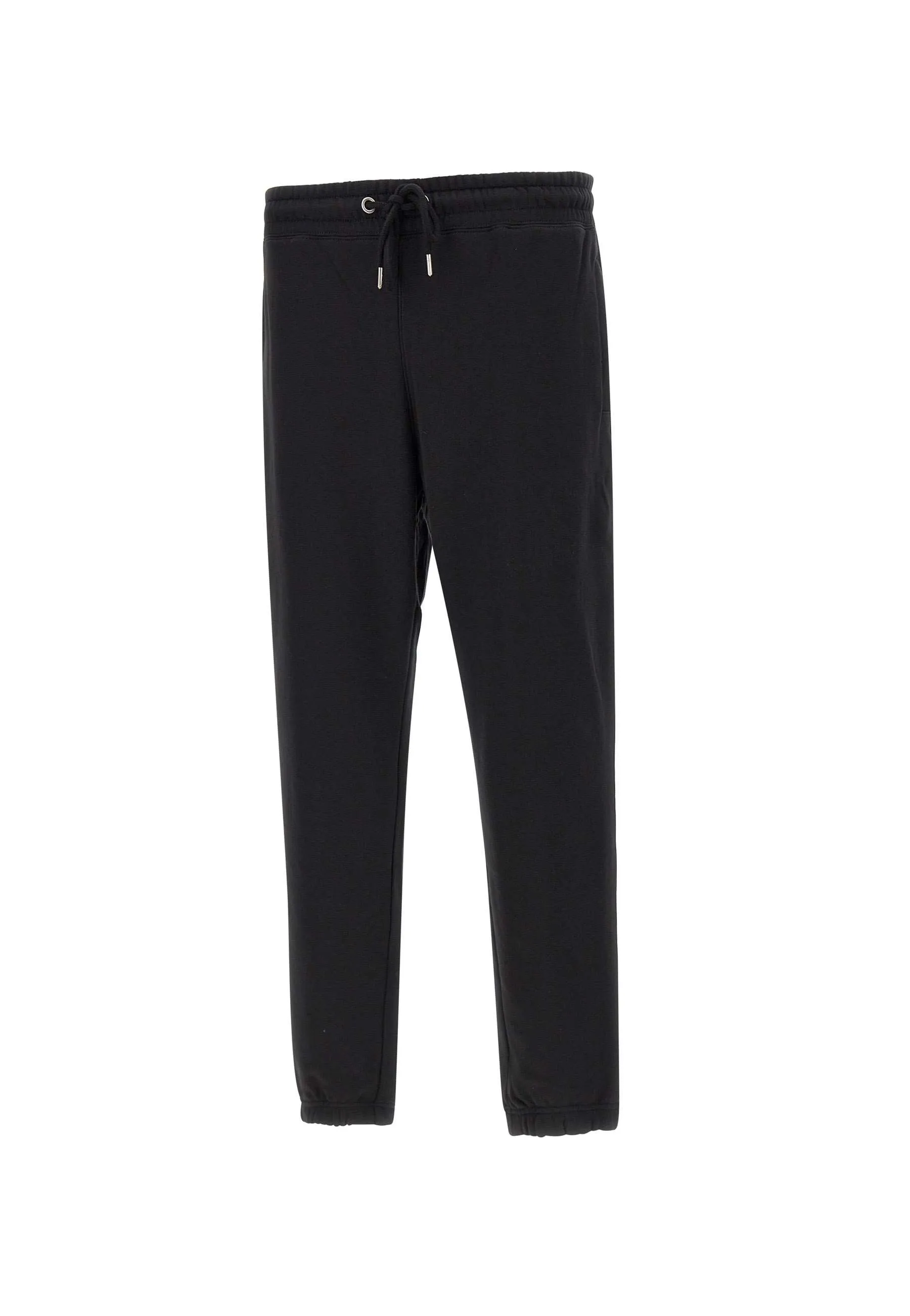 Black Cotton Jogger with Zipped Pockets