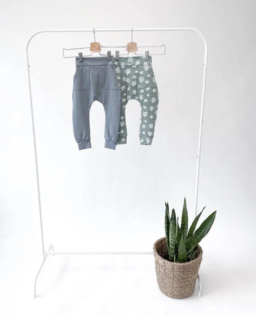 Blue-Grey Harem Joggers