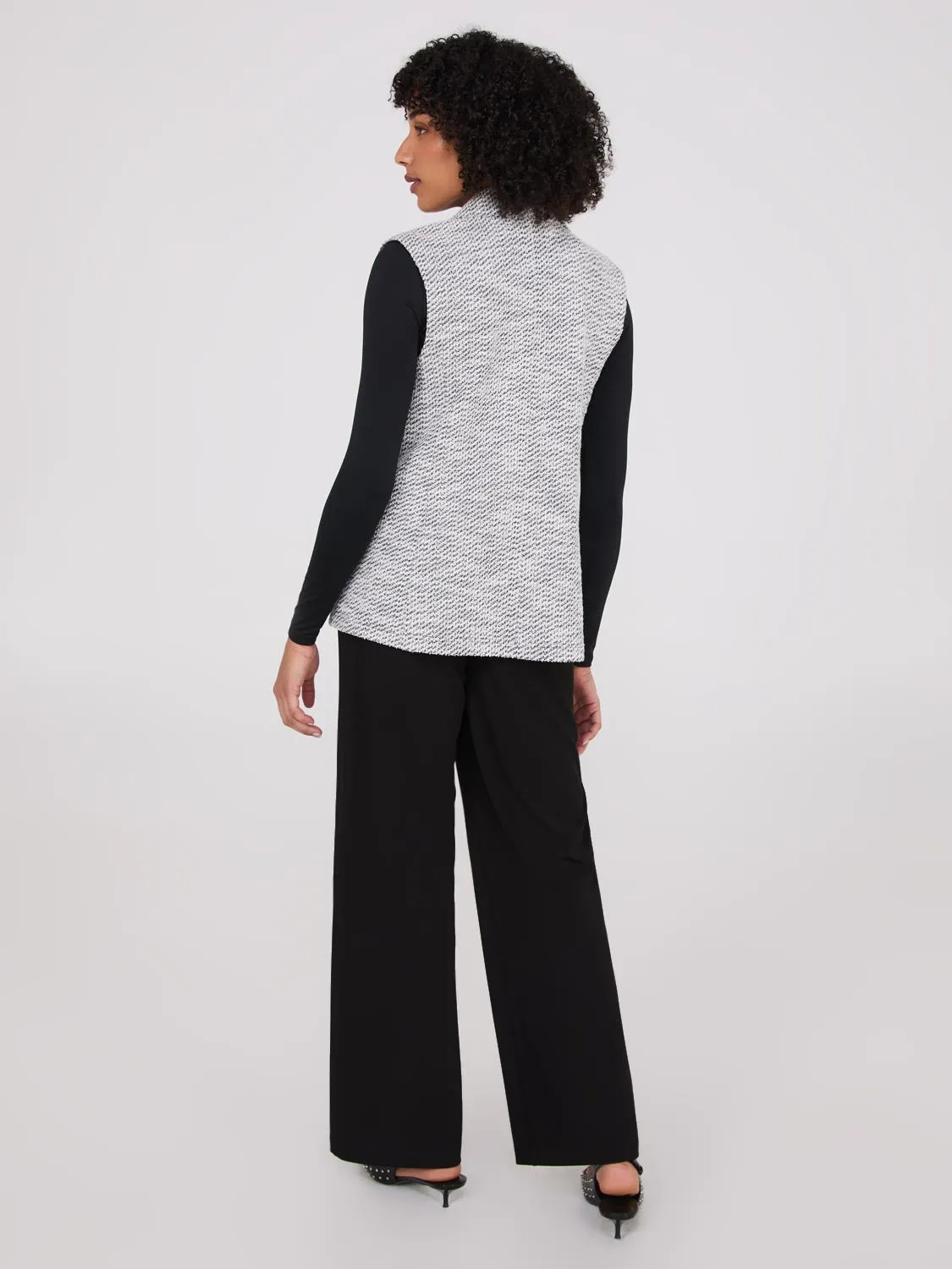 Bouclé Blazer Vest