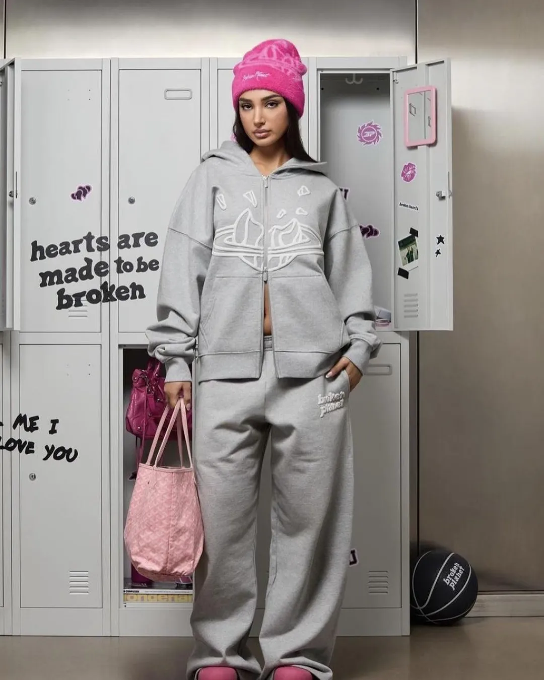 Broken Planet Heather Grey Tracksuit