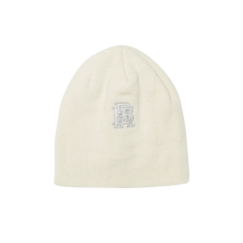 BSR LOGO BEANIE WHITE