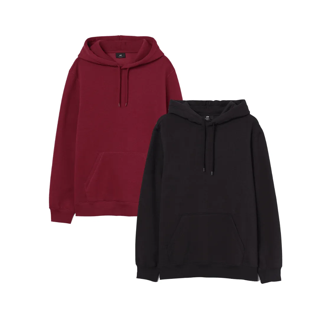Bundle of 2 Plain Hoodie
