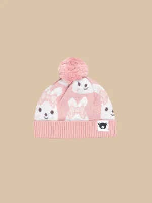BUNNY LOVE KNIT BEANIE - Dusty Pink