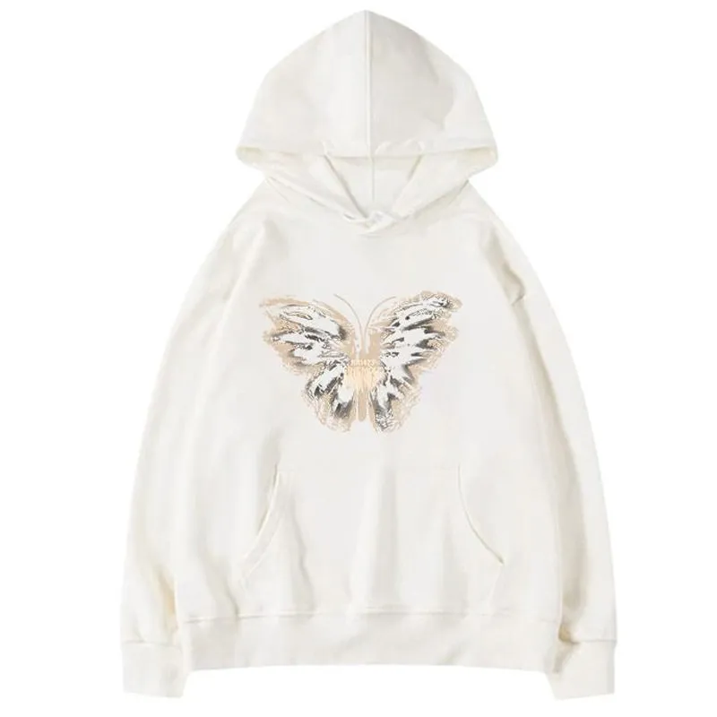 Butterfly Print Aesthetic Hoodie