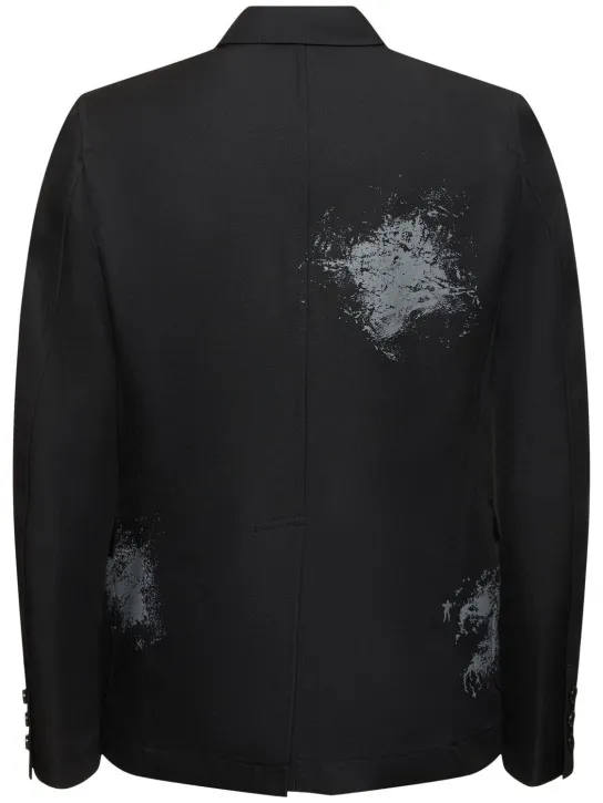 Comme des Garçons Shirt   Single breast printed twill blazer 