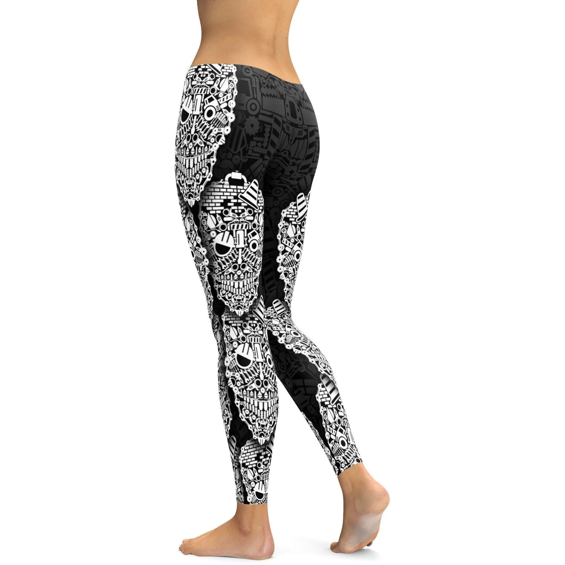 Construction Skull Leggings