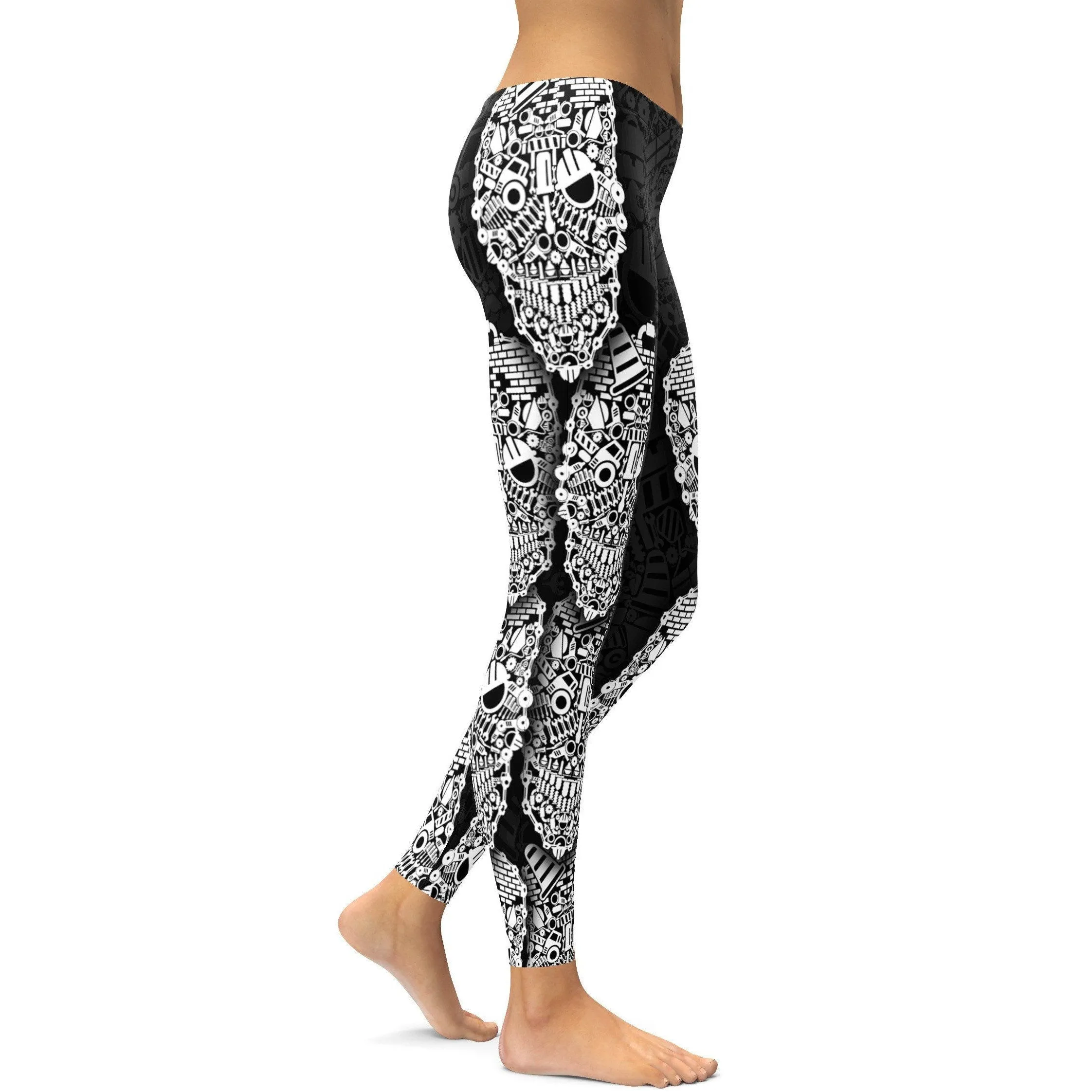 Construction Skull Leggings