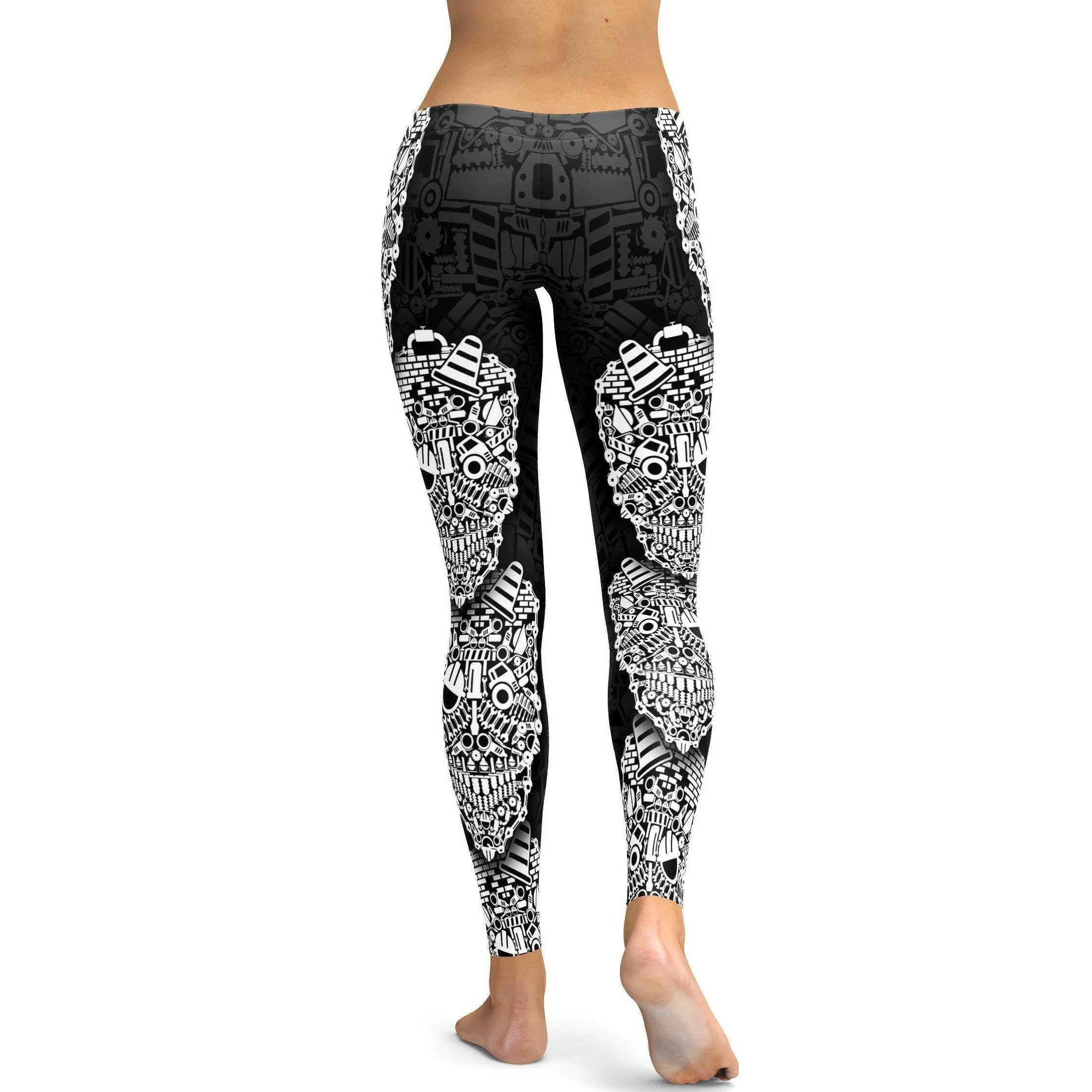 Construction Skull Leggings