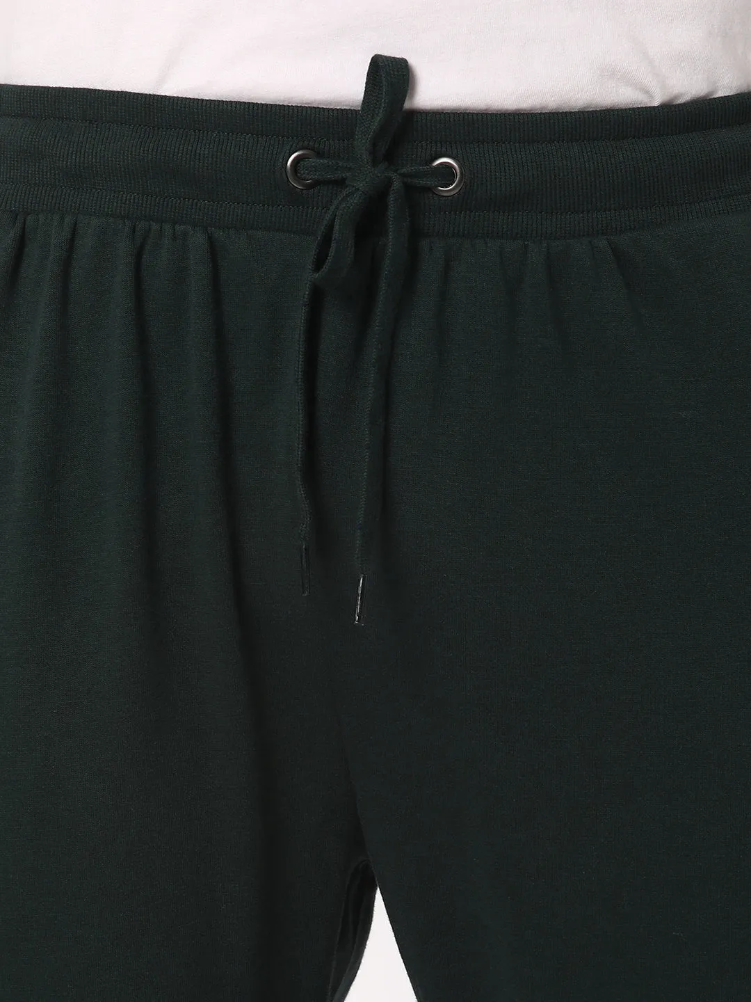 Cotstyle Men's Super Combed Cotton Slim-Fit Casual Joggers with Zipper Pockets - Green, Style no.JR1200
