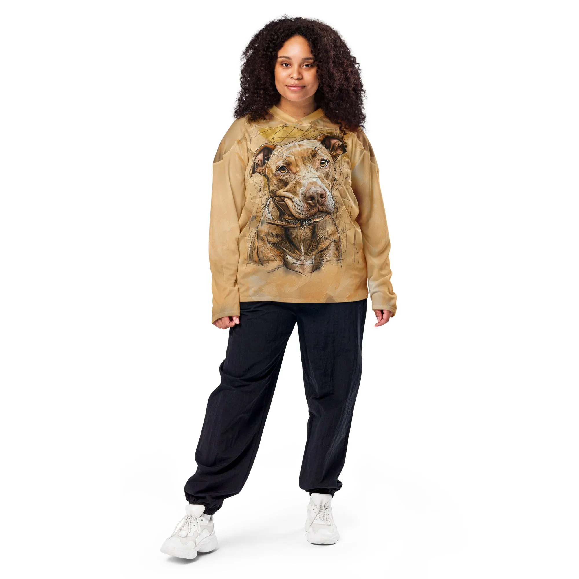 Cozy Paws Recycled hockey fan jersey