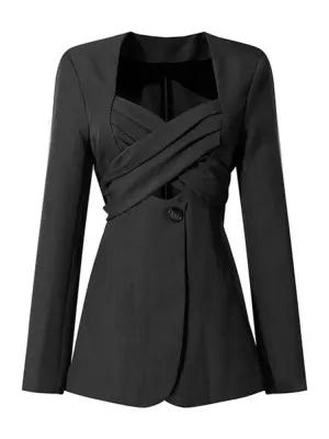Criss Cross Women Blazer