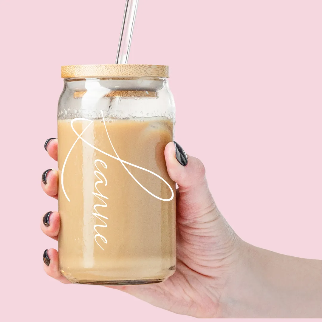 Custom Glass Tumbler - Minimalist