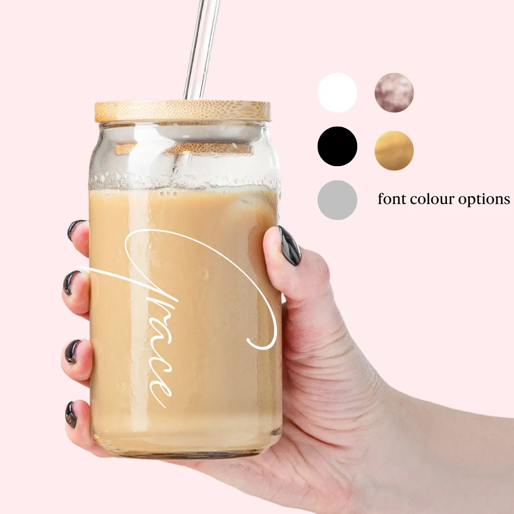 Custom Glass Tumbler - Minimalist