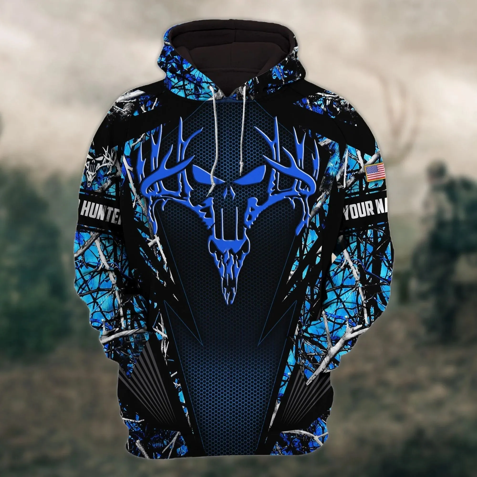 Customized 3D Hunting Hoodie Pullover Deer Hunting Hoodie Men Women Hunter Gift