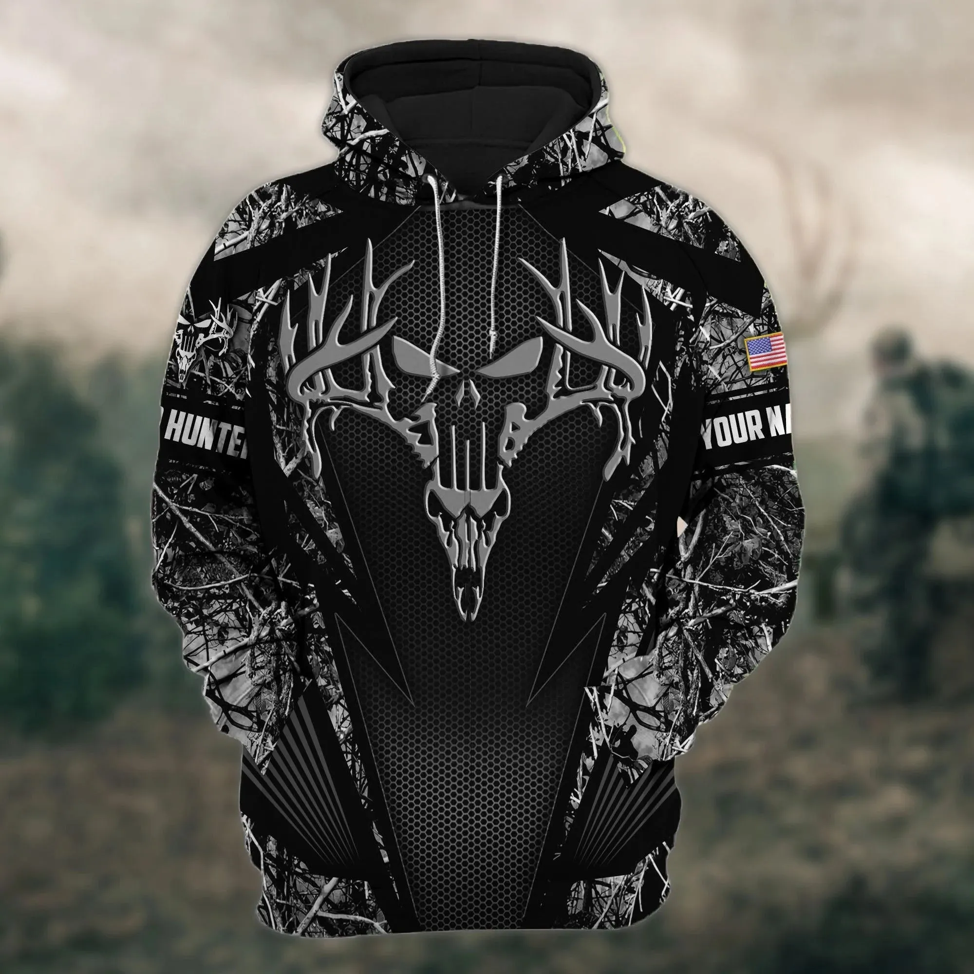 Customized 3D Hunting Hoodie Pullover Deer Hunting Hoodie Men Women Hunter Gift