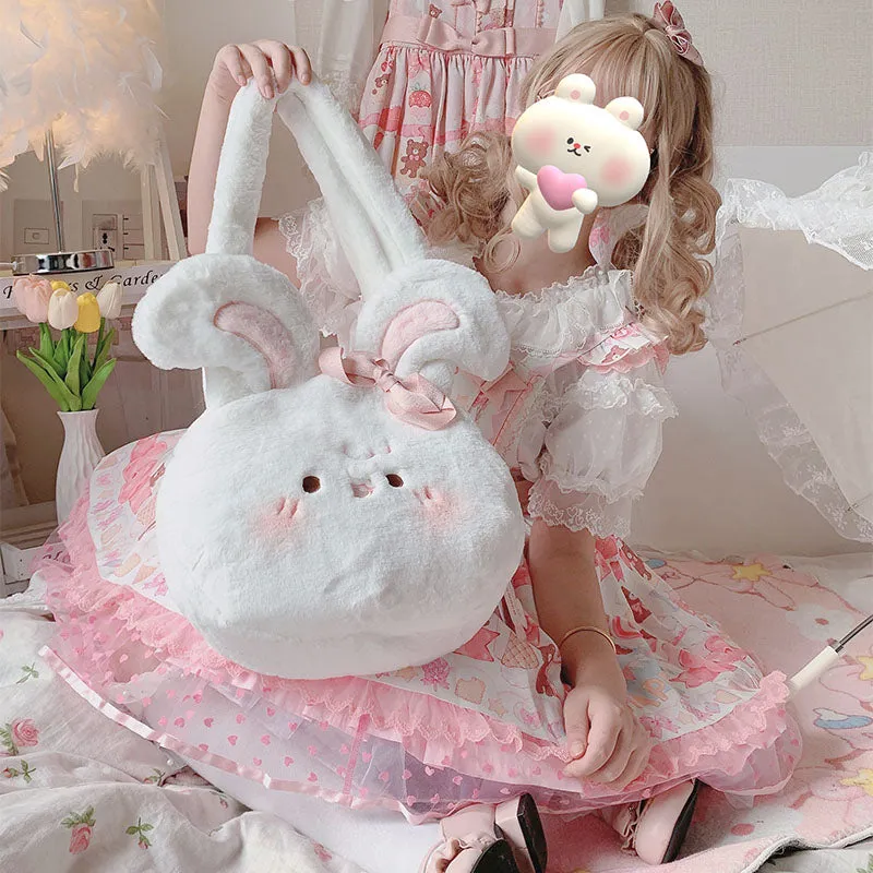 Cute Fuzzy Bunny Bag