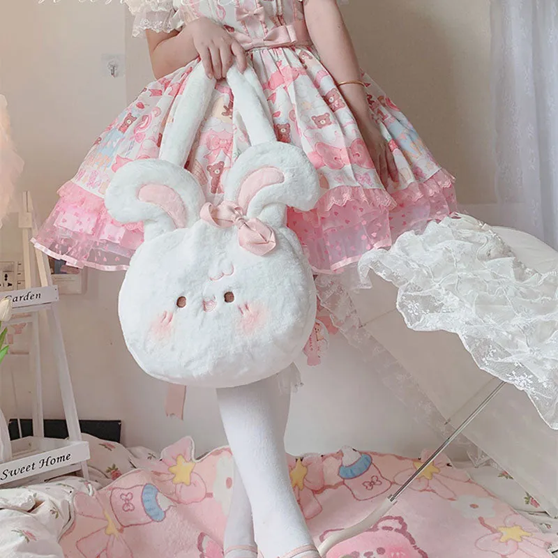 Cute Fuzzy Bunny Bag