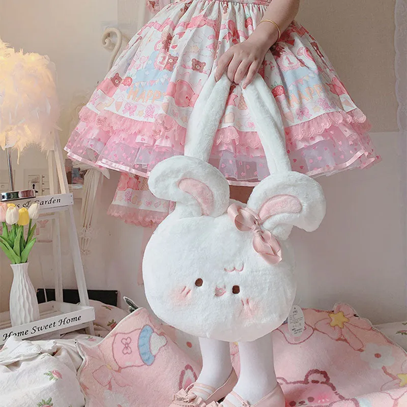 Cute Fuzzy Bunny Bag