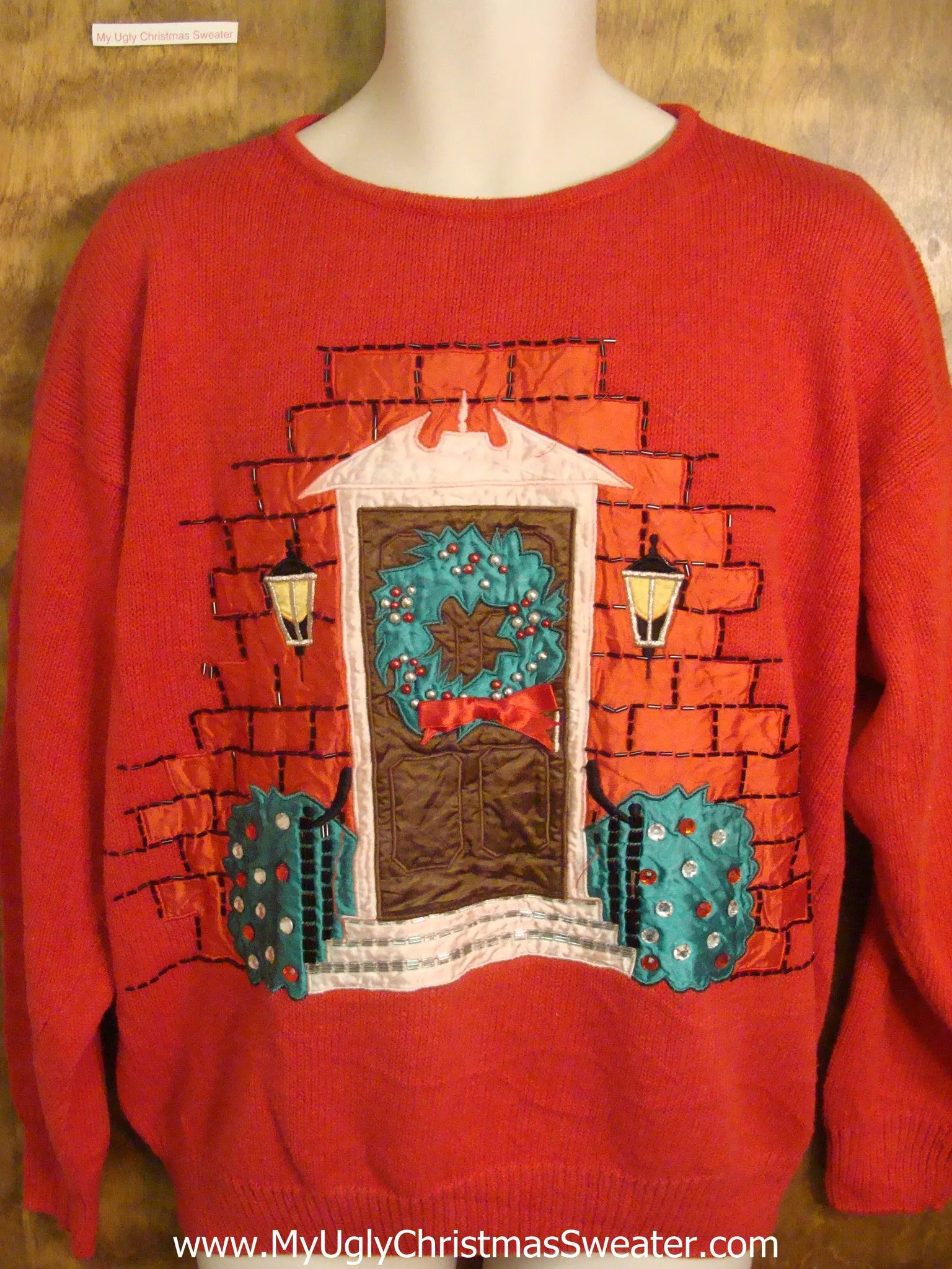 Decorated House Tacky Xmas Party Sweater