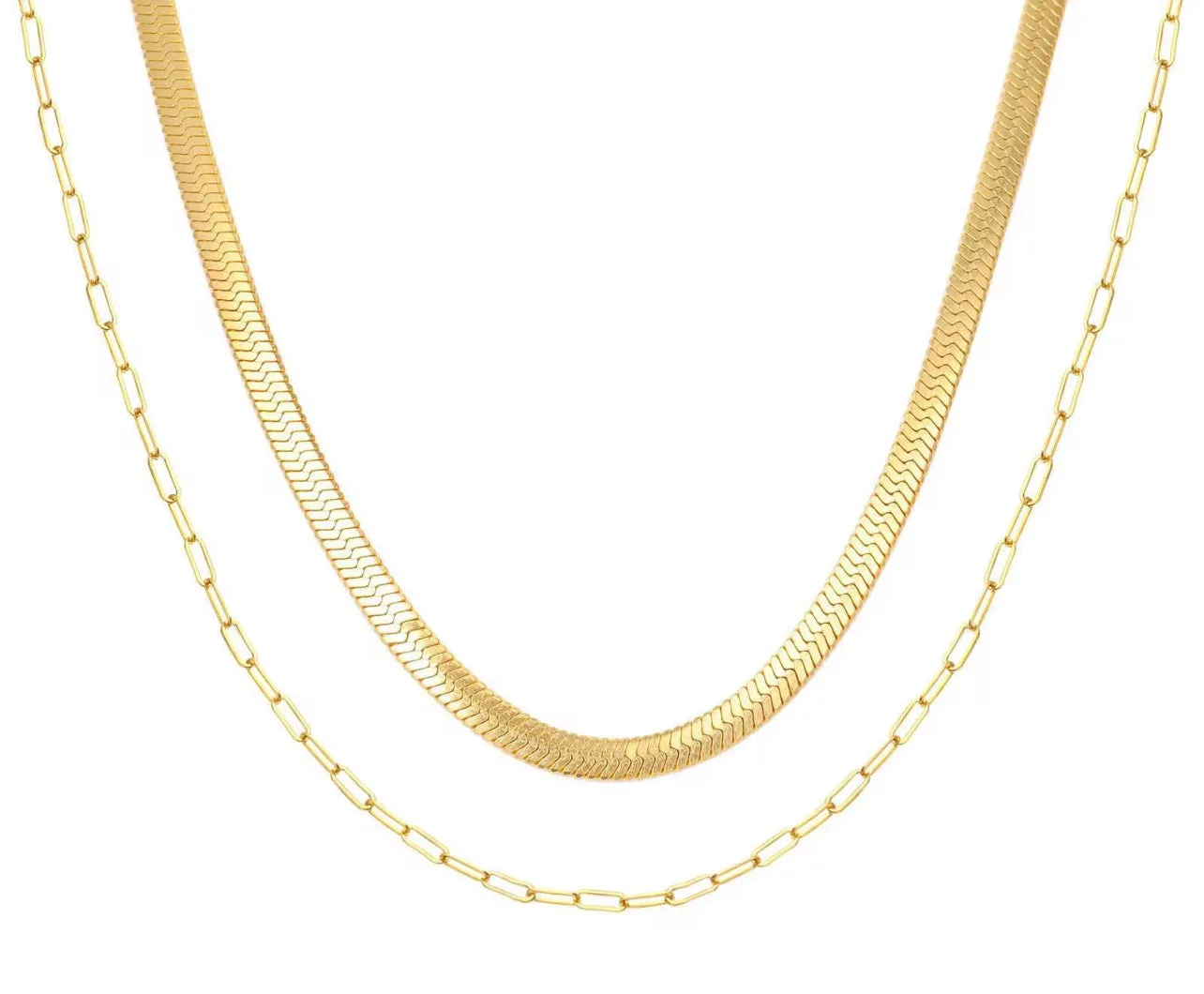 Double Layer Gold Necklace