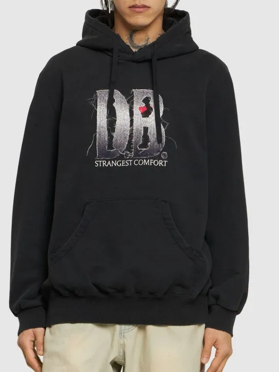 Doublet   DB logo cotton hoodie 