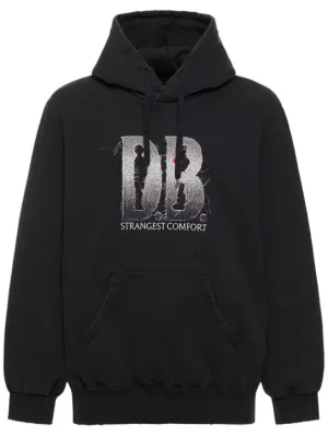 Doublet   DB logo cotton hoodie 