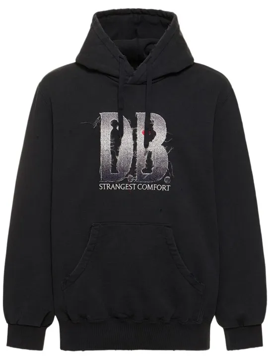 Doublet   DB logo cotton hoodie 