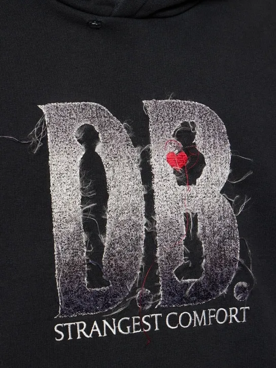 Doublet   DB logo cotton hoodie 